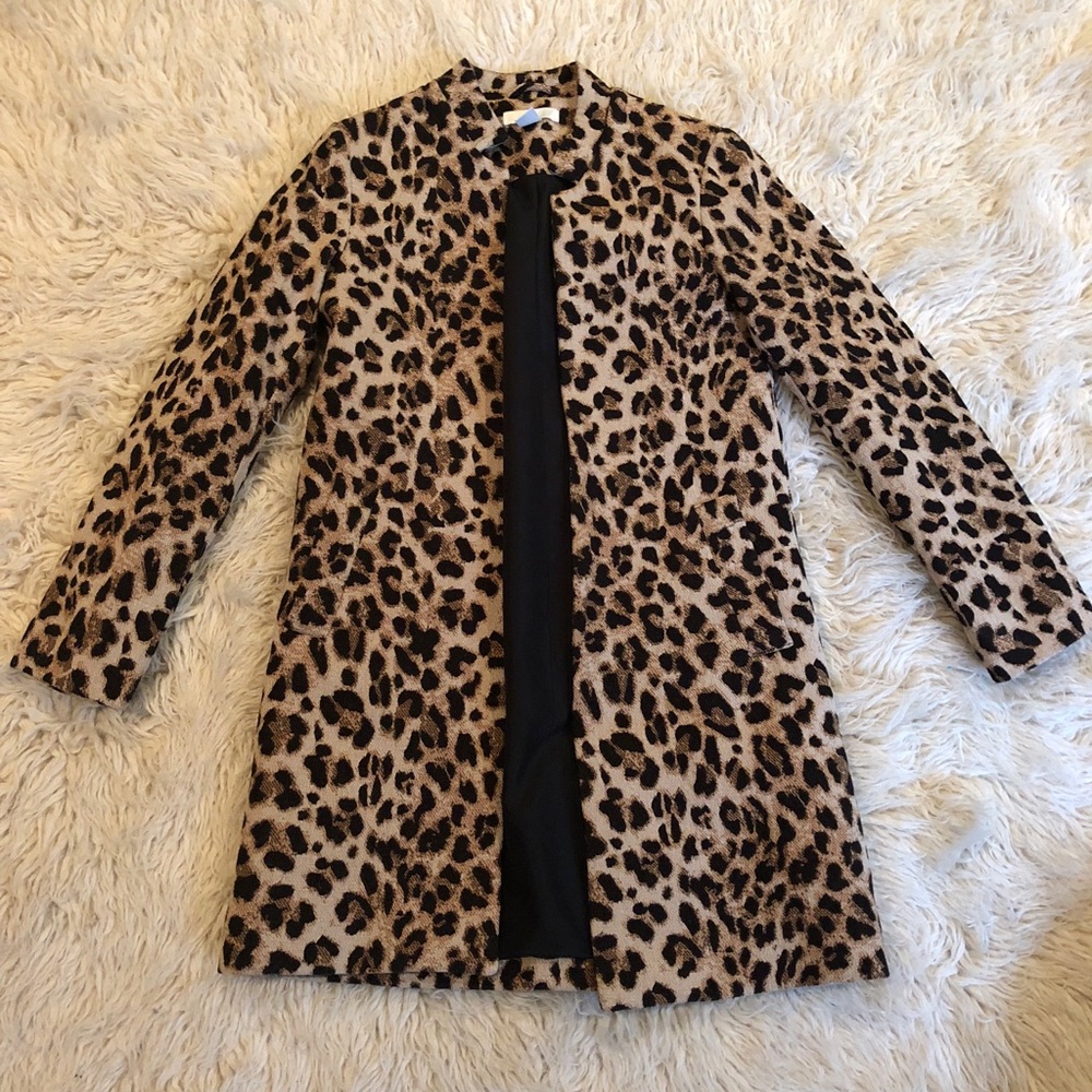 H&M Cheetah Print Trench Coat
